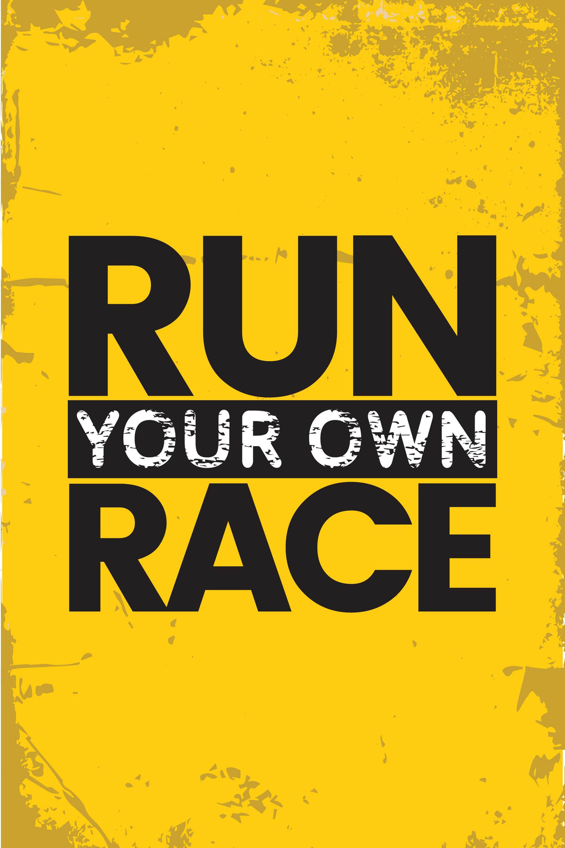 Run your race Poster- Meri Deewar Poster A3 / Poster Premium Wall Art Canvas by MeriDeewar