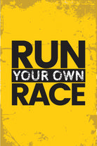 Run your race Poster- Meri Deewar Poster A3 / Poster Premium Wall Art Canvas by MeriDeewar