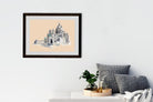 Sacre Coeur Illustration Painting - Meri  Deewar 3 : 2 Horizontal Premium Wall Art Canvas by MeriDeewar