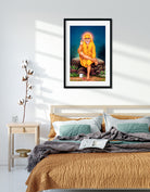 Sai Baba - Painting 2 : 3 Vertical Premium Wall Art Canvas by MeriDeewar