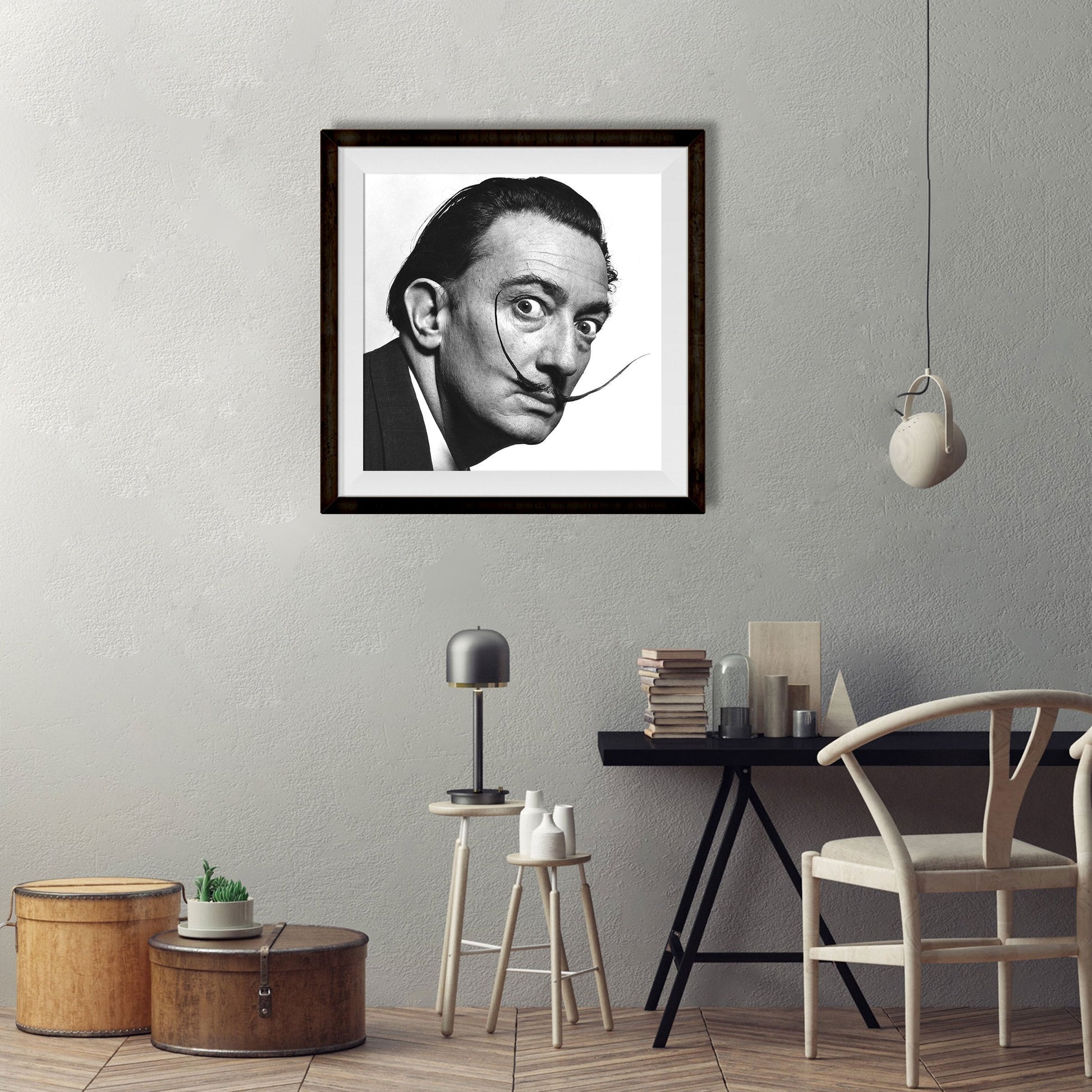 Salvador_Dalí Painting - Meri Deewar 1 : 1 Square Premium Wall Art Canvas by MeriDeewar