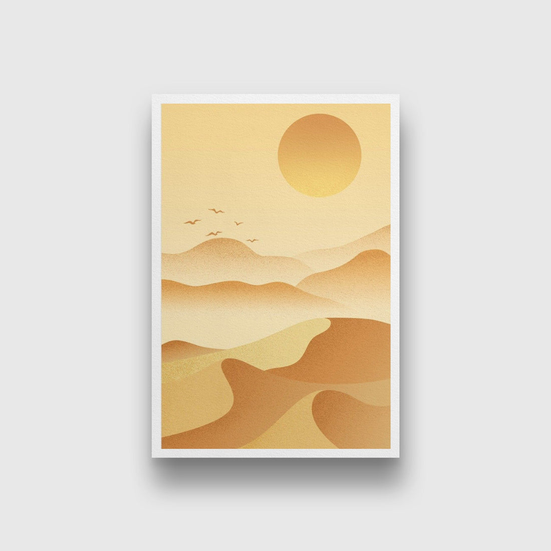 Sand dune Painting - Meri Deewar 2 : 3 Vertical Premium Wall Art Canvas by MeriDeewar