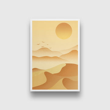 Sand dune Painting - Meri Deewar 2 : 3 Vertical Premium Wall Art Canvas by MeriDeewar