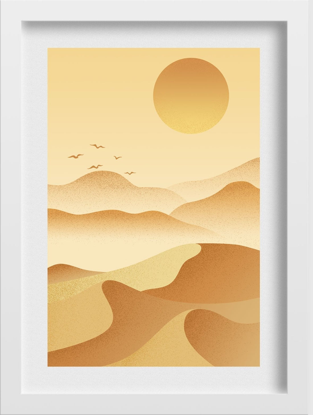 Sand dune Painting - Meri Deewar 2 : 3 Vertical Premium Wall Art Canvas by MeriDeewar