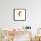 Santa Painting - Meri Deewar 1 : 1 Square Premium Wall Art Canvas by MeriDeewar
