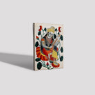 Sarasvati-sitting-on-lotuses-plying-her-vina.-Watercolour-drawing Painting - Meri Deewar 2 : 3 Vertical Premium Wall Art Canvas by MeriDeewar