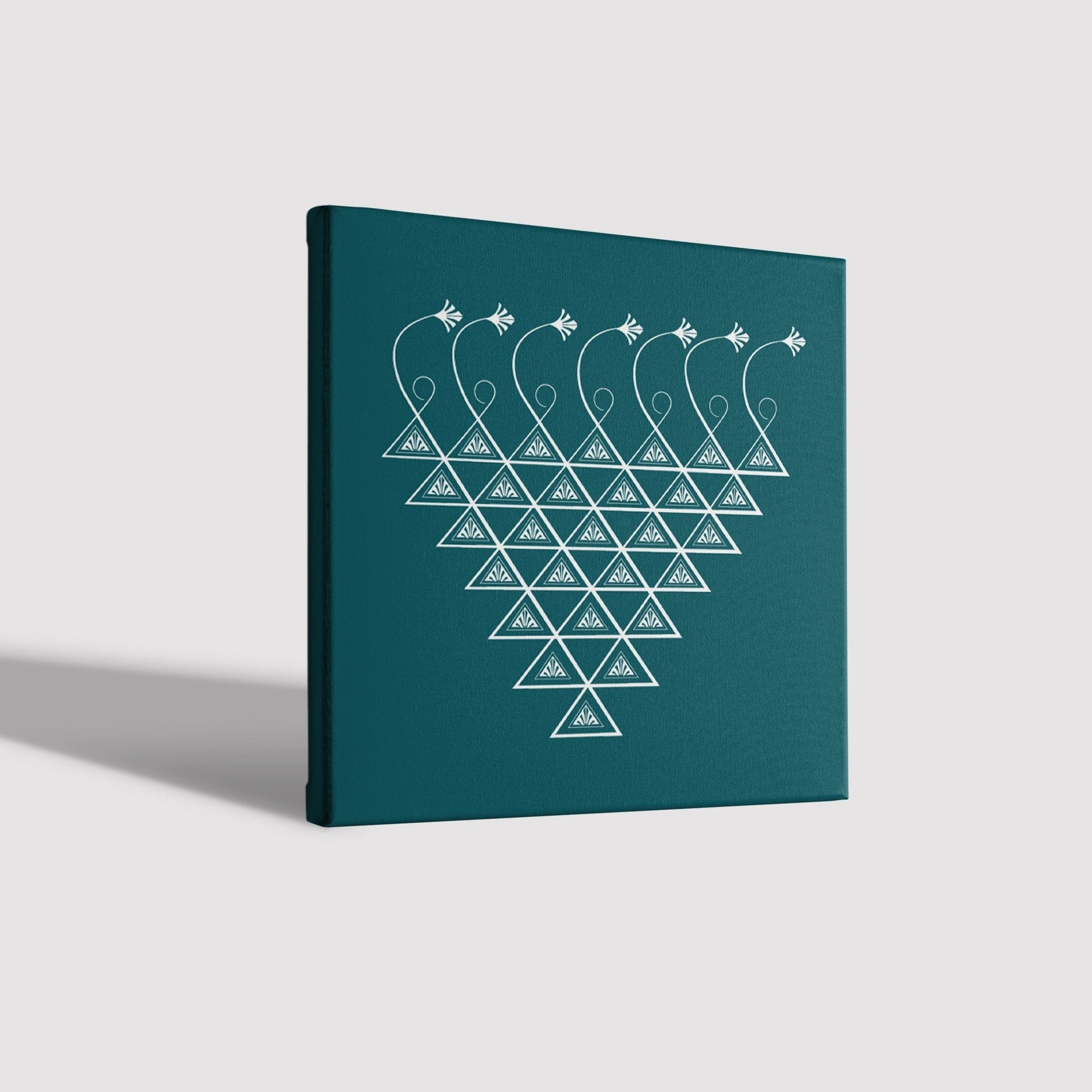 Saraswati Yantra 2 Painting - Meri Deewar 1 : 1 Square Premium Wall Art Canvas by MeriDeewar
