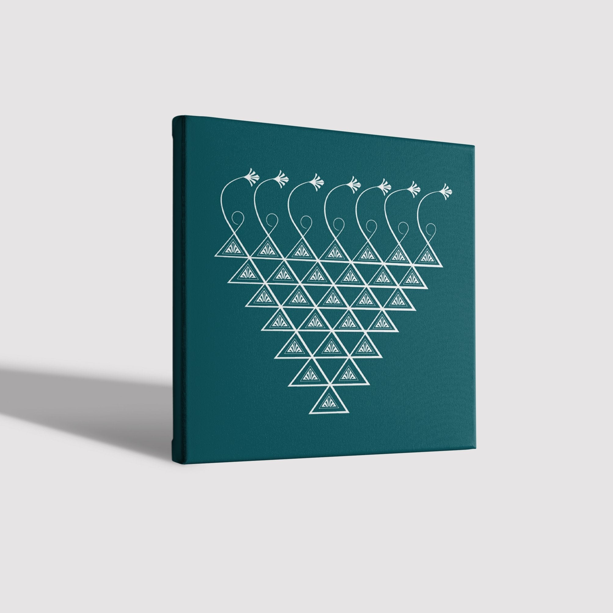 Saraswati Yantra 2 Painting - Meri Deewar 1 : 1 Square Premium Wall Art Canvas by MeriDeewar