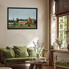 Scene in Bagneux on the Outskirts of Paris Painting 3 : 2 Horizontal Premium Wall Art Canvas by MeriDeewar