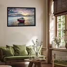 Scenic Lake View Wall Painting 3 : 2 Horizontal Premium Wall Art Canvas by MeriDeewar