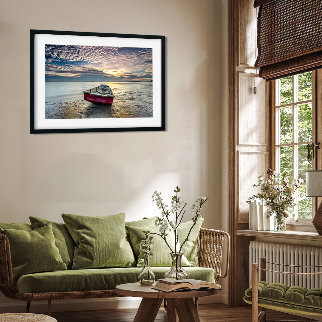 Scenic Lake View Wall Painting 3 : 2 Horizontal Premium Wall Art Canvas by MeriDeewar