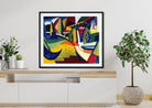 Scheherazade Henry Lyman Saÿen Painting - MeriDeewar 6 : 5 Horizontal Premium Wall Art Canvas by MeriDeewar