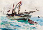 Schooner–Nassau panting - Meri Deewar 3 : 2 Horizontal Premium Wall Art Canvas by MeriDeewar