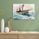Schooner–Nassau panting - Meri Deewar 3 : 2 Horizontal Premium Wall Art Canvas by MeriDeewar