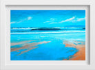 Sea Blue Painting - Meri Deewar 3 : 2 Horizontal Premium Wall Art Canvas by MeriDeewar