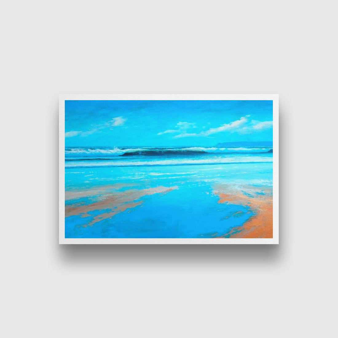 Sea Blue Painting - Meri Deewar 3 : 2 Horizontal Premium Wall Art Canvas by MeriDeewar