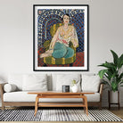 Seated Odalisque Painting - Meri Deewar 4 :5 Vertical Premium Wall Art Canvas by MeriDeewar