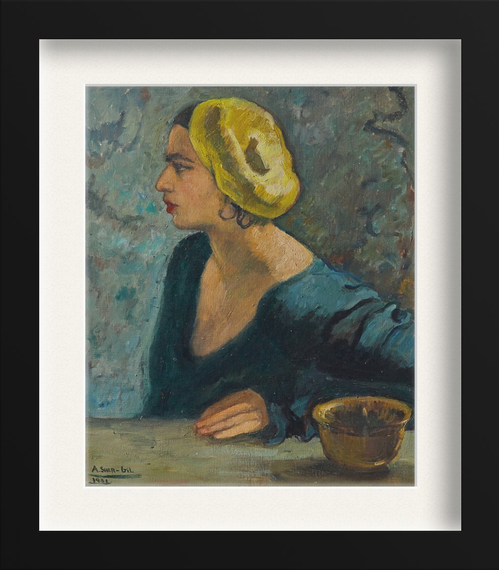 Self Portrait 1931 Painting - Meri Deewar 4 :5 Vertical Premium Wall Art Canvas by MeriDeewar