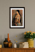 Self Portrait as a Tahitian Painting - Meri Deewar 1 : 2 Vertical Premium Wall Art Canvas by MeriDeewar