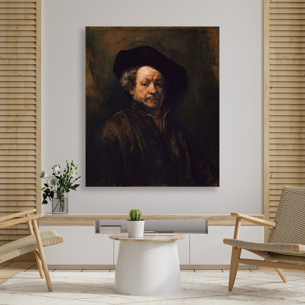 Self Portrait Painting - Meri Deewar 5 : 6 Vertical Premium Wall Art Canvas by MeriDeewar