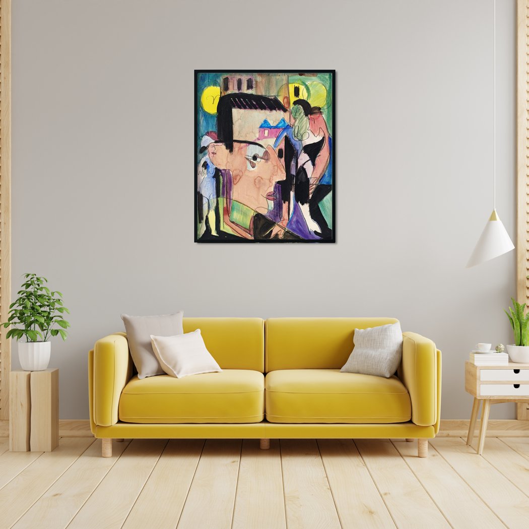 Self Portrait Painting - MeriDeewar 4 :5 Vertical Premium Wall Art Canvas by MeriDeewar