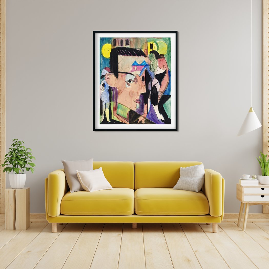 Self Portrait Painting - MeriDeewar 4 :5 Vertical Premium Wall Art Canvas by MeriDeewar