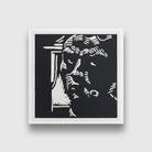 Self portrait Reijer Stolk Painting - Meri Deewar 1 : 1 Square Premium Wall Art Canvas by MeriDeewar