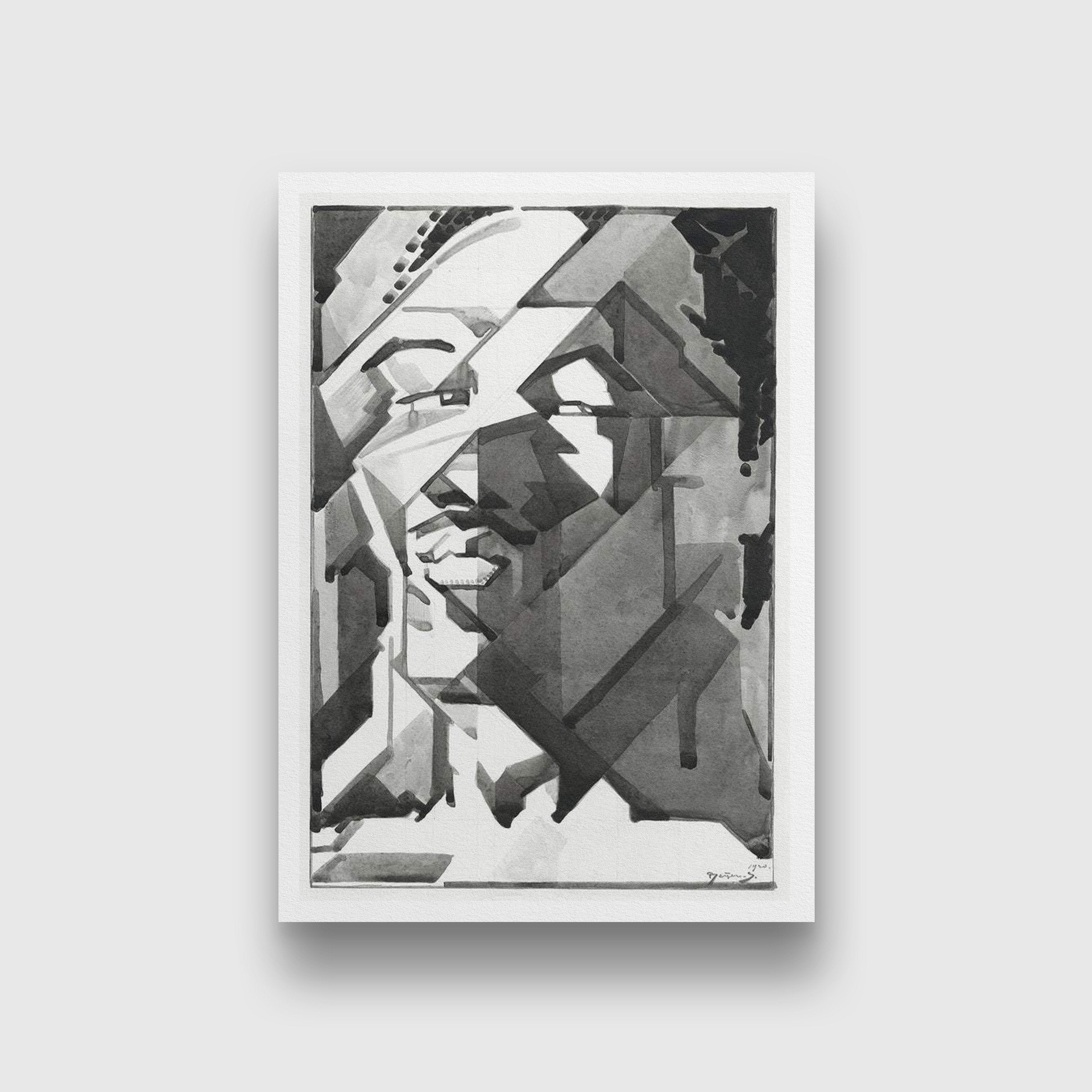 Self-portrait Reijer Stolk Painting - Meri Deewar 2 : 3 Vertical Premium Wall Art Canvas by MeriDeewar