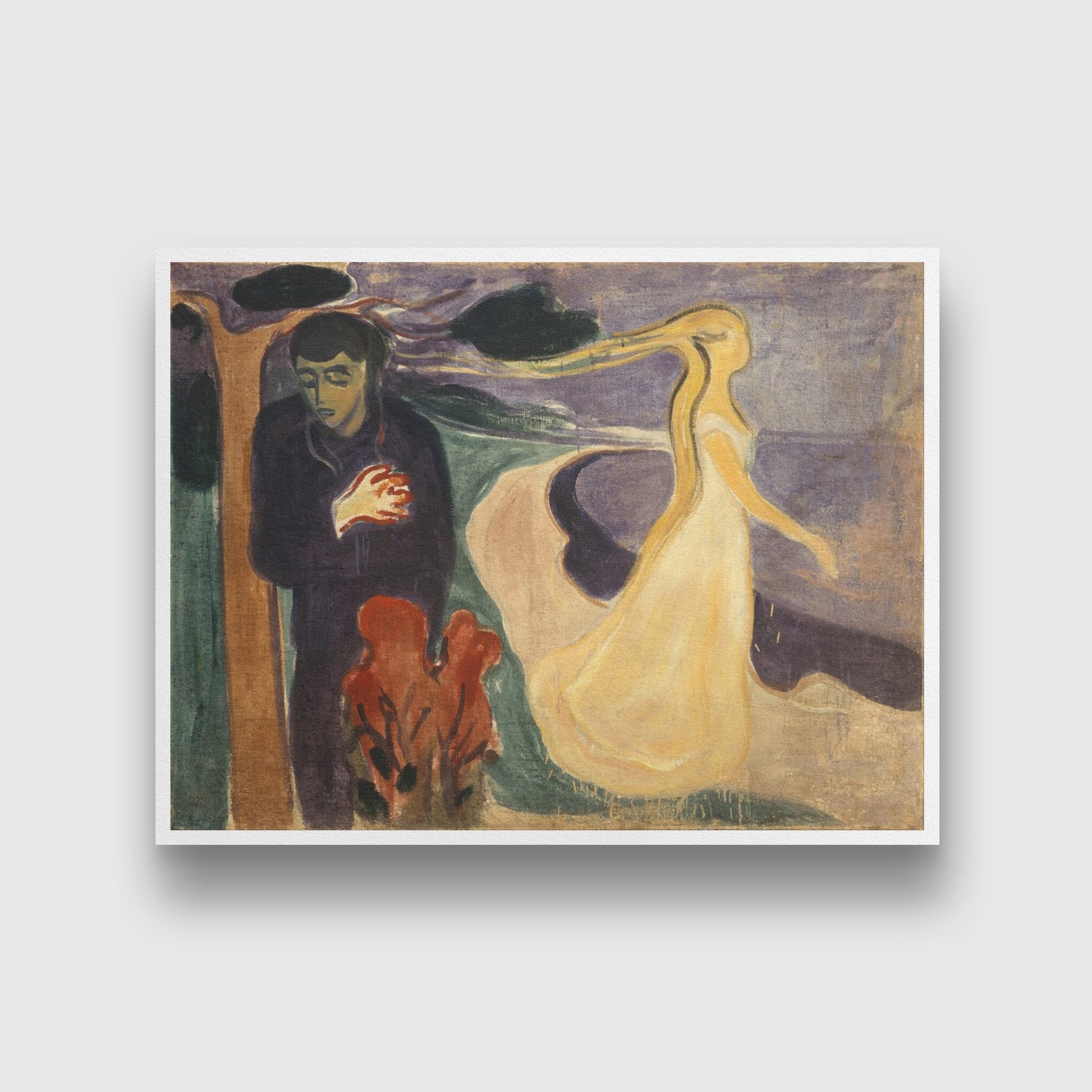 Separation Painting - Meri Deewar 4 : 3 Horizontal Premium Wall Art Canvas by MeriDeewar