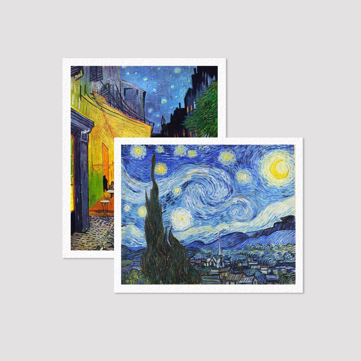 Set of  2 Print Van Gogh Deals Premium Wall Art Canvas by MeriDeewar