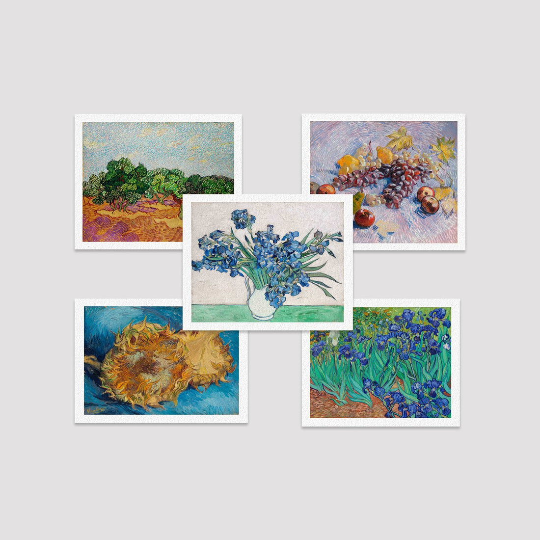 Set of 5 Print by Van Gogh Deals Premium Wall Art Canvas by MeriDeewar