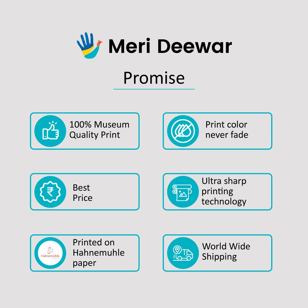 Set of 5 Print- Indian God Collection Deals Premium Wall Art Canvas by MeriDeewar