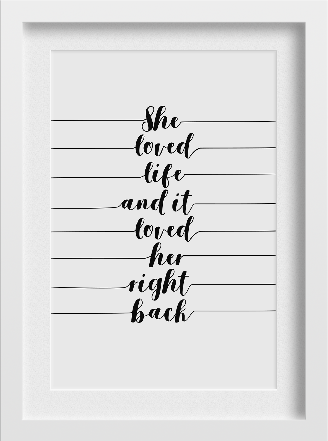 She Loved Life Art Painting - Meri Deewar 2 : 3 Vertical Premium Wall Art Canvas by MeriDeewar
