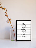 She Loved Life Art Painting - Meri Deewar 2 : 3 Vertical Premium Wall Art Canvas by MeriDeewar