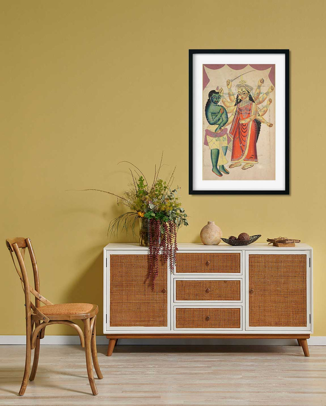 Sheetaladevi Painting 2 : 3 Vertical Premium Wall Art Canvas by MeriDeewar