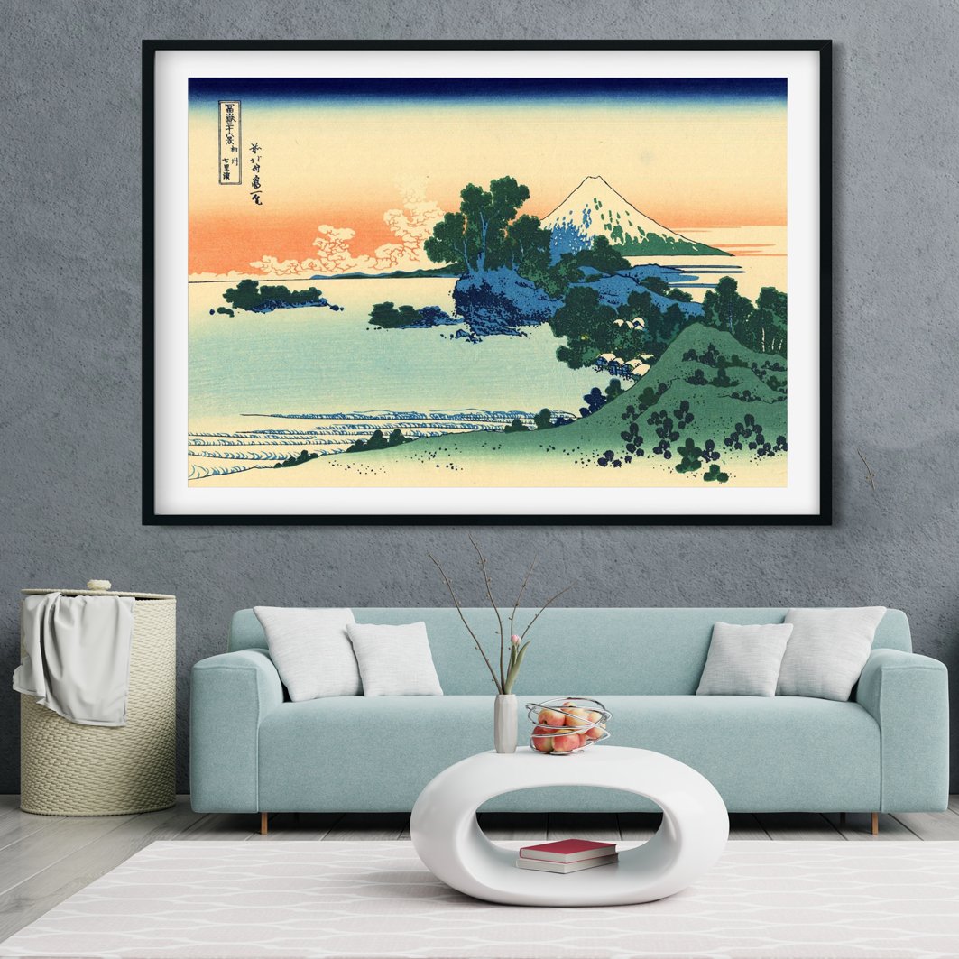 Shichiri Beach Painting - Meri Deewar 3 : 2 Horizontal Premium Wall Art Canvas by MeriDeewar