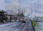 Shimla Lower Bazar Painting - Meri Deewar 3 : 2 Horizontal Premium Wall Art Canvas by MeriDeewar