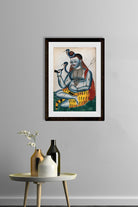 Shiva-and-his-symbols Painting - Meri Deewar 2 : 3 Vertical Premium Wall Art Canvas by MeriDeewar