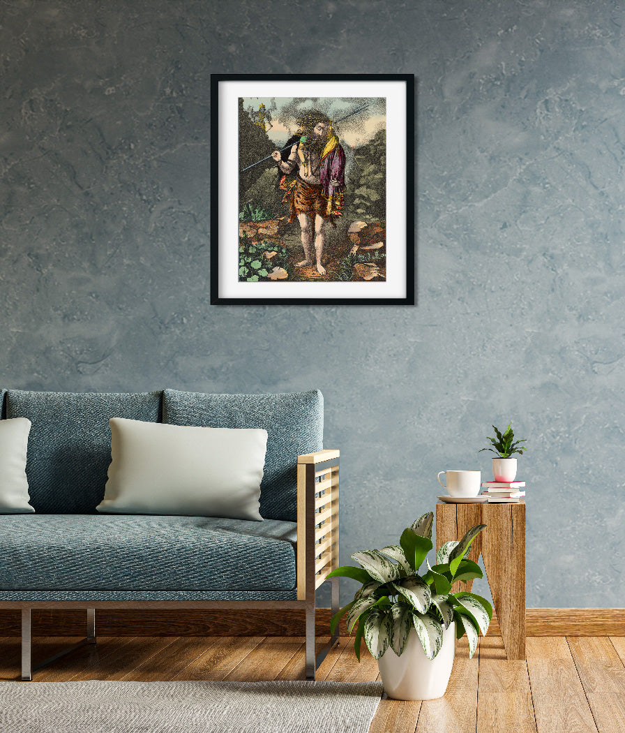 Shiva Mahadev Painting 4 :5 Vertical Premium Wall Art Canvas by MeriDeewar