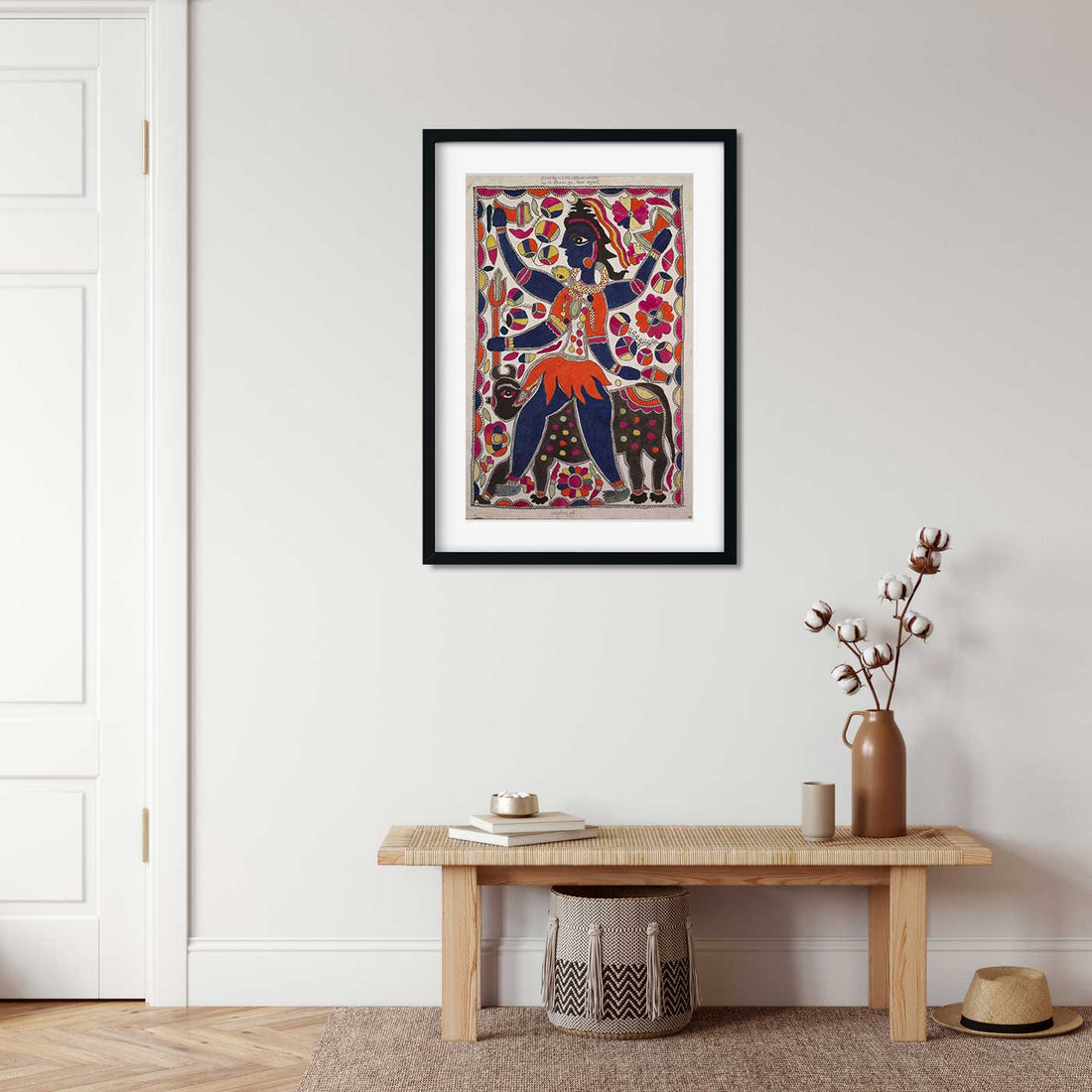 Shiva Painting 2 : 3 Vertical Premium Wall Art Canvas by MeriDeewar