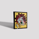 Shiva-sits-on-a-tiger-skin-with-sitar-in-hand Painting - Meri Deewar 5 : 6 Vertical Premium Wall Art Canvas by MeriDeewar