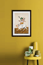 Shiva with his symbols riding Nandi Painting - Meri Deewar 2 : 3 Vertical Premium Wall Art Canvas by MeriDeewar