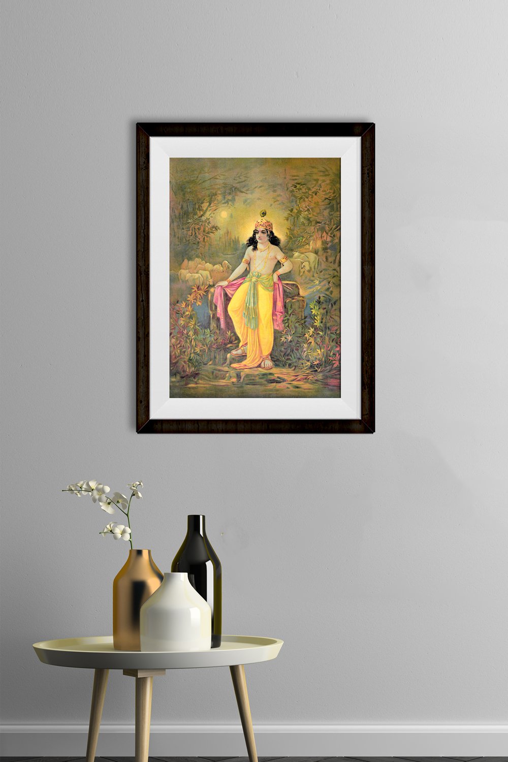 Shree Shyamsundar Painting - Meri Deewar 3 : 4.2 Vertical Premium Wall Art Canvas by MeriDeewar