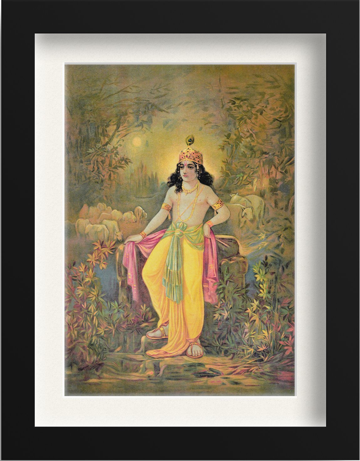 Shree Shyamsundar Painting - Meri Deewar 3 : 4.2 Vertical Premium Wall Art Canvas by MeriDeewar