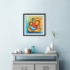 Shri Ganesh Painting - Meri Deewar 1 : 1 Square Premium Wall Art Canvas by MeriDeewar