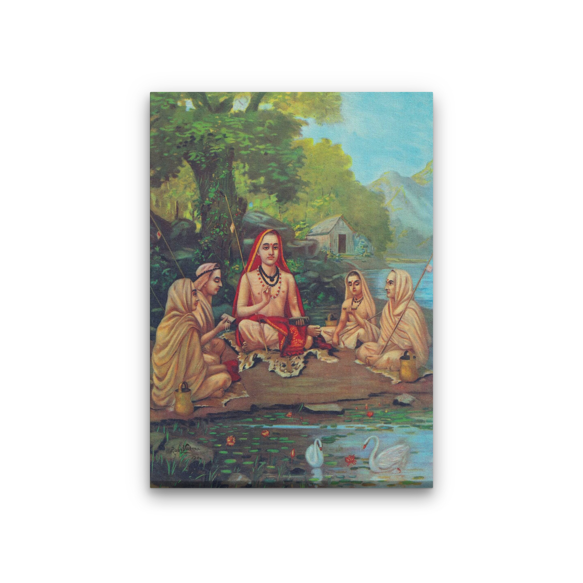 shrimad guru adi shankaracharya Painting - Meri Deewar 3 : 4.2 Vertical Premium Wall Art Canvas by MeriDeewar