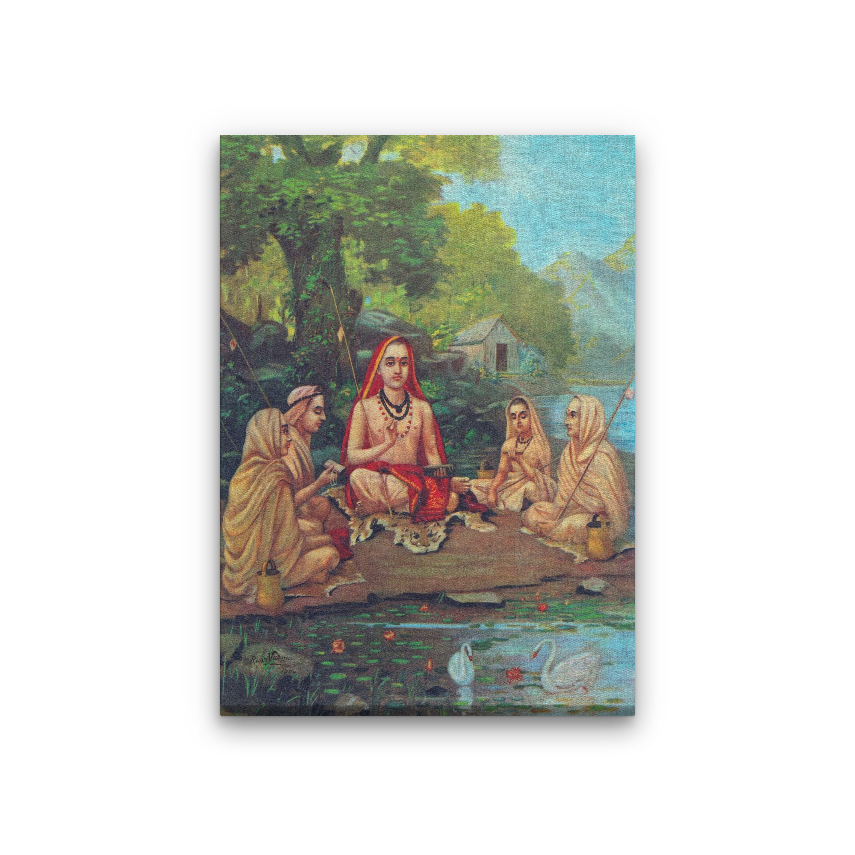 shrimad guru adi shankaracharya Painting - Meri Deewar 3 : 4.2 Vertical Premium Wall Art Canvas by MeriDeewar
