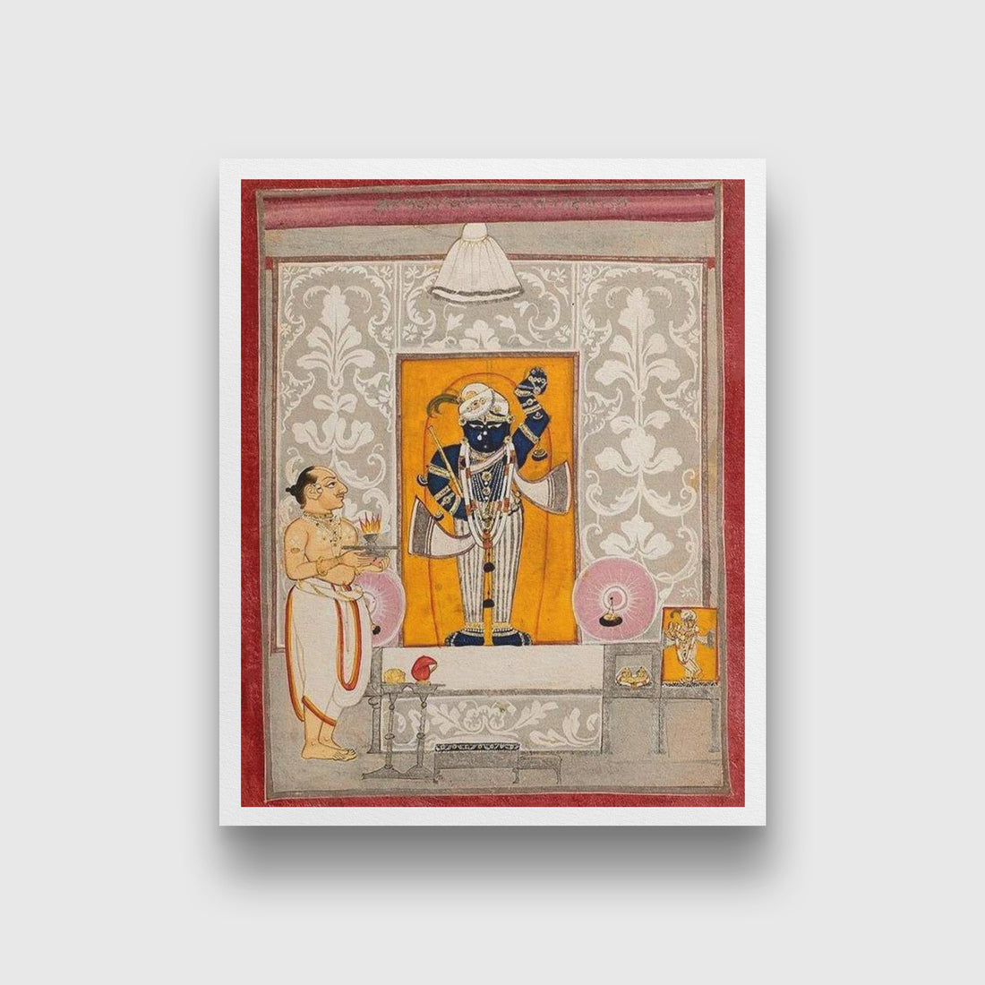 Shrinathji 2 Painting - Meri Deewar 4 :5 Vertical Premium Wall Art Canvas by MeriDeewar