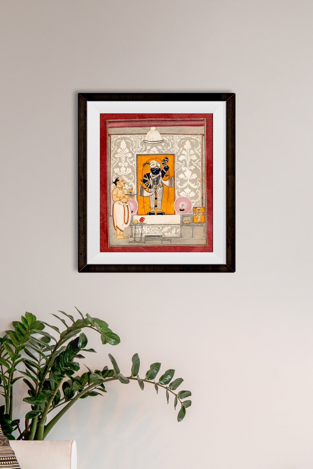 Shrinathji 2 Painting - Meri Deewar 4 :5 Vertical Premium Wall Art Canvas by MeriDeewar