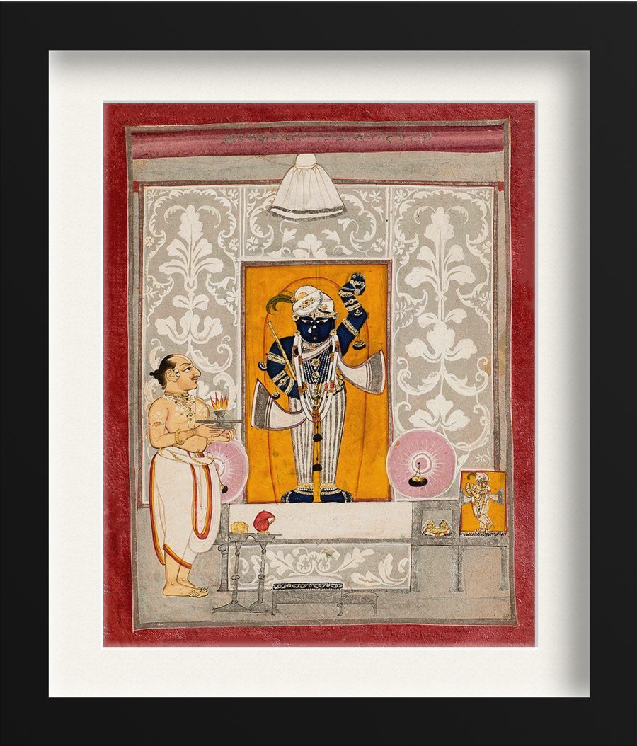 Shrinathji 2 Painting - Meri Deewar 4 :5 Vertical Premium Wall Art Canvas by MeriDeewar